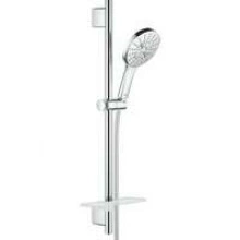 Душевой гарнитур GROHE RainShower SmartActive 130 с мыльницей, 3 режима струи, душевая штанга 600 мм, 12 л/мин, хром (26546000)
