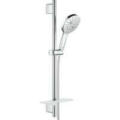 Душевой гарнитур GROHE RainShower SmartActive 130 с мыльницей, 3 режима струи, душевая штанга 600 мм, 12 л/мин, хром (26546000) Душевой гарнитур GROHE RainShower SmartActive 130 с мыльницей, 3 режима струи, душевая штанга 600 мм, 12 л/мин, хром (26546000)