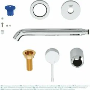 Внешняя часть смесителя для раковины GROHE Essence на 2 отверстия, L-Size, хром (19967001) Внешняя часть смесителя для раковины GROHE Essence на 2 отверстия, L-Size, хром (19967001)