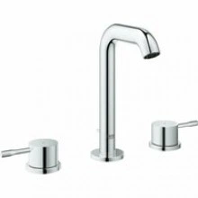 Смеситель для раковины GROHE Essence на 3 отверстия с донным клапаном, M-size, хром (20296001)