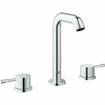 Смеситель для раковины GROHE Essence на 3 отверстия с донным клапаном, M-size, хром (20296001)