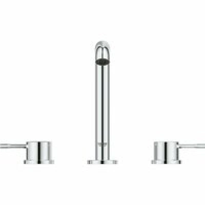 Смеситель для раковины GROHE Essence на 3 отверстия с донным клапаном, M-size, хром (20296001) Смеситель для раковины GROHE Essence на 3 отверстия с донным клапаном, M-size, хром (20296001)