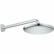 Верхний душ GROHE Tempesta 250, 9,5 л/мин, 1 режим, 380 мм, хром/белый (26668000)