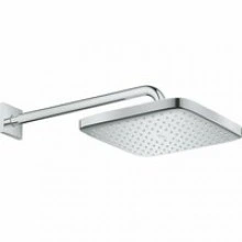 Верхний душ GROHE Tempesta Cube 250, 9,5 л/мин, 1 режим, 380 мм, хром/белый (26687000)