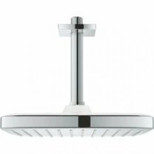 Верхний душ GROHE Tempesta cube 250, 9,5 л/мин, 1 режим, 142 мм, хром/белый (26688000)