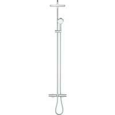 Душевая система GROHE Tempesta Cosmopolitan System 250 Cube с термостатом для ванны, хром (26691000) Душевая система GROHE Tempesta Cosmopolitan System 250 Cube с термостатом для ванны, хром (26691000)