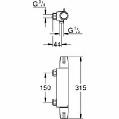 Термостат для душа GROHE Grohtherm Special, хром (34681000) Термостат для душа GROHE Grohtherm Special, хром (34681000)