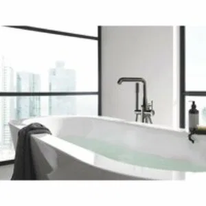 Внешняя часть смесителя для ванны GROHE Essence напольного монтажа, темный графит глянец (23491A01) Внешняя часть смесителя для ванны GROHE Essence напольного монтажа, темный графит глянец (23491A01)