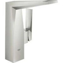 Смеситель для раковины GROHE Allure Brilliant с высоким изливом, гладкий корпус, суперсталь (23112DC0)