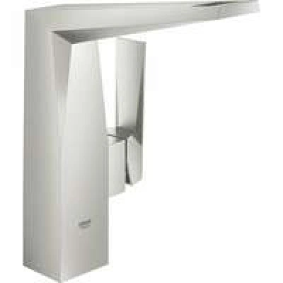 Смеситель для раковины GROHE Allure Brilliant с высоким изливом, гладкий корпус, суперсталь (23112DC0)