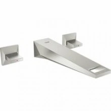 Внешняя часть смесителя для раковины GROHE Allure Brilliant на 3 отверстия, вынос 210 мм, суперсталь (20348DC0)