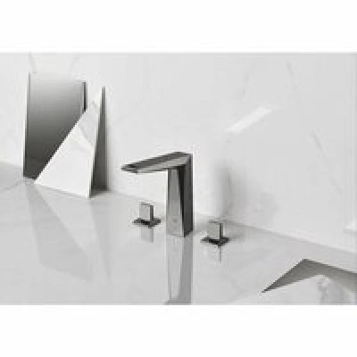 Смеситель для раковины GROHE Allure Brilliant на 3 отверстия, с донным клапаном и высоким изливом, темный графит матовый (20344AL0) Смеситель для раковины GROHE Allure Brilliant на 3 отверстия, с донным клапаном и высоким изливом, темный графит матовый (20344AL0)