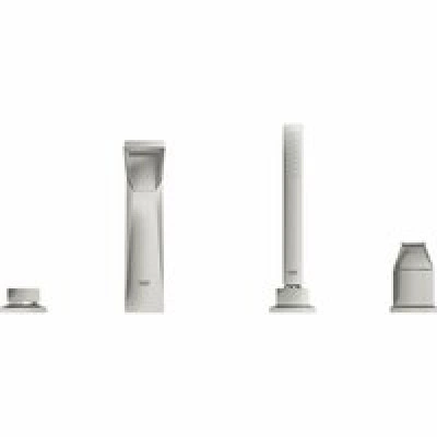 Смеситель для ванны GROHE Allure Brilliant на 4 отверстия, на край ванны, суперсталь (19787DC1) Смеситель для ванны GROHE Allure Brilliant на 4 отверстия, на край ванны, суперсталь (19787DC1)