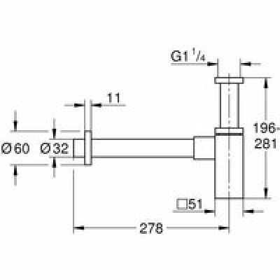 Сифон для раковины GROHE (40564AL0) Сифон для раковины GROHE (40564AL0)
