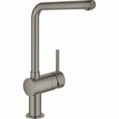 Смеситель для кухни GROHE Minta с поворотным L-изливом, темный графит матовый (31375AL0)