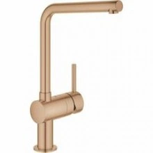 Смеситель для кухни GROHE Minta с поворотным L-изливом, теплый закат матовый (31375DL0)