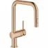 Смеситель для кухни GROHE Minta с вытяжным душем, U-образный излив, теплый закат глянец (32322DA2) Смеситель для кухни GROHE Minta с вытяжным душем, U-образный излив, теплый закат глянец (32322DA2)