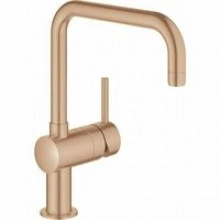 Смеситель для кухни GROHE Minta с поворотным U-изливом, теплый закат матовый (32488DL0)
