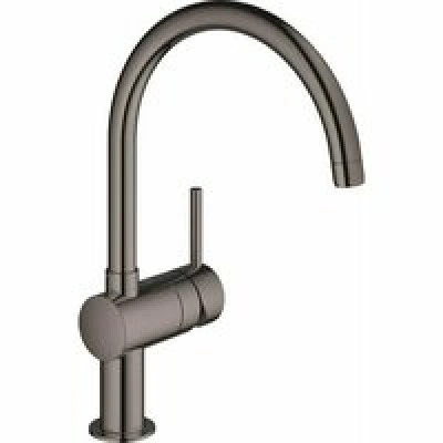 Смеситель для кухни GROHE Minta с поворотным C-изливом, темный графит глянец (32917A00) Смеситель для кухни GROHE Minta с поворотным C-изливом, темный графит глянец (32917A00)
