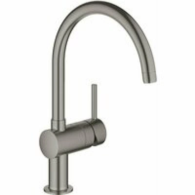 Смеситель для кухни GROHE Minta с поворотным C-изливом, темный графит матовый (32917AL0) Смеситель для кухни GROHE Minta с поворотным C-изливом, темный графит матовый (32917AL0)