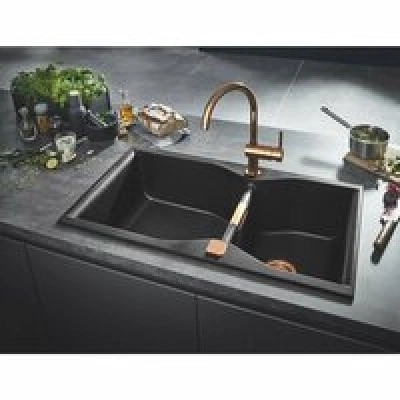 Смеситель для кухни GROHE Minta с поворотным C-изливом, теплый закат глянец (32917DA0) Смеситель для кухни GROHE Minta с поворотным C-изливом, теплый закат глянец (32917DA0)
