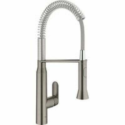 Смеситель для кухни GROHE K7 профессиональный, уменьшенный вариант, темный графит матовый (31379AL0)