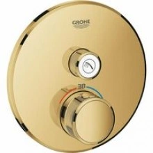Внешняя часть термостата для душа GROHE Grohtherm SmartControl на 1 потребителя, холодный рассвет глянец (29118GL0)