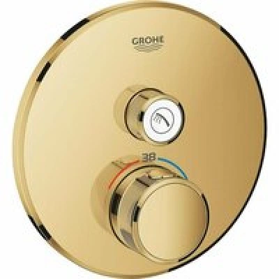 Внешняя часть термостата для душа GROHE Grohtherm SmartControl на 1 потребителя, холодный рассвет глянец (29118GL0) Внешняя часть термостата для душа GROHE Grohtherm SmartControl на 1 потребителя, холодный рассвет глянец (29118GL0)
