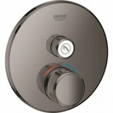 Внешняя часть термостата для душа GROHE Grohtherm SmartControl на 1 потребителя, темный графит глянец (29118A00)