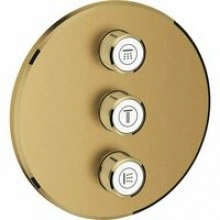 Внешняя часть переключателя потоков GROHE Grohtherm SmartControl на 3 потребителя, холодный рассвет матовый (29122GN0)