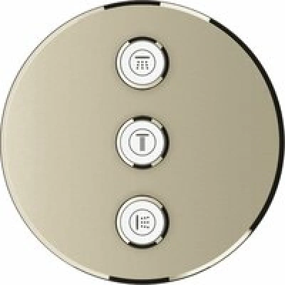 Внешняя часть переключателя потоков GROHE Grohtherm SmartControl на 3 потребителя, никель матовый (29122EN0) Внешняя часть переключателя потоков GROHE Grohtherm SmartControl на 3 потребителя, никель матовый (29122EN0)