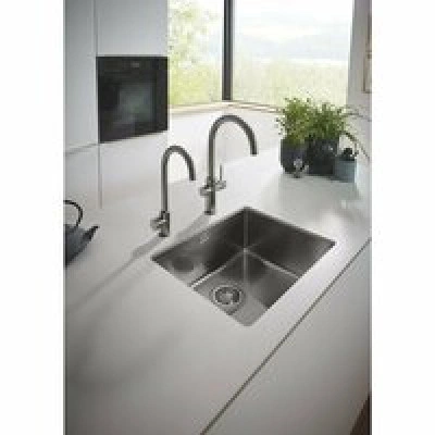 Комплект для кухни GROHE Red Mono II с бойлером M-size, с вертикальным вентилем с C-образным изливом, темный графит матовый (30085AL1) Комплект для кухни GROHE Red Mono II с бойлером M-size, с вертикальным вентилем с C-образным изливом, темный графит матовый (30085AL1)