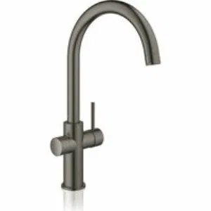 Комплект для кухни GROHE Red Duo II с бойлером M-size, смеситель с C-образным изливом, темный графит матовый (30083AL1) Комплект для кухни GROHE Red Duo II с бойлером M-size, смеситель с C-образным изливом, темный графит матовый (30083AL1)
