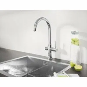 Смеситель для кухонной мойки GROHE Blue Professional с функцией фильтрации, с системой охлаждения и газирования воды, Wi-Fi, хром (31323002) Смеситель для кухонной мойки GROHE Blue Professional с функцией фильтрации, с системой охлаждения и газирования воды, Wi-Fi, хром (31323002)