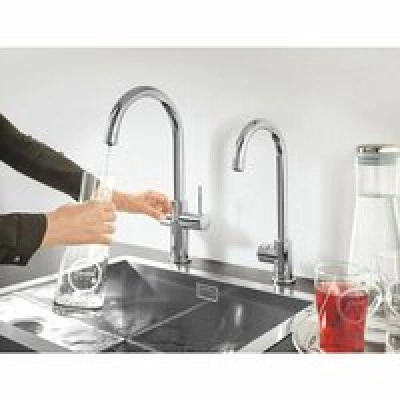 Смеситель для кухонной мойки GROHE Blue Professional с функцией фильтрации, с системой охлаждения и газирования воды, Wi-Fi, хром (31323002) Смеситель для кухонной мойки GROHE Blue Professional с функцией фильтрации, с системой охлаждения и газирования воды, Wi-Fi, хром (31323002)