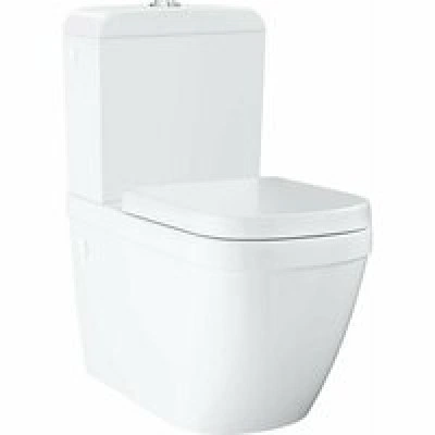 Унитаз напольный с бачком и сиденьем с микролифтом GROHE Euro Ceramic, альпин-белый (3946200H)