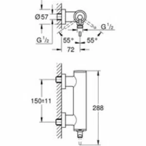 Смеситель для душа GROHE Atrio внешнего монтажа, холодный рассвет глянец (32650GL3) Смеситель для душа GROHE Atrio внешнего монтажа, холодный рассвет глянец (32650GL3)