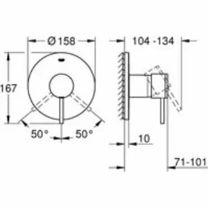 Внешняя часть смесителя для душа GROHE Atrio, холодный рассвет глянец (24065GL3) Внешняя часть смесителя для душа GROHE Atrio, холодный рассвет глянец (24065GL3)