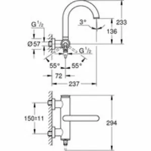 Смеситель для ванны GROHE Atrio внешнего монтажа, теплый закат глянец (32652DA3) Смеситель для ванны GROHE Atrio внешнего монтажа, теплый закат глянец (32652DA3)
