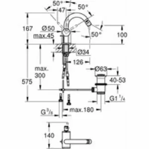 Смеситель для биде GROHE Atrio с донным клапаном, холодный рассвет глянец (32108GL3) Смеситель для биде GROHE Atrio с донным клапаном, холодный рассвет глянец (32108GL3)