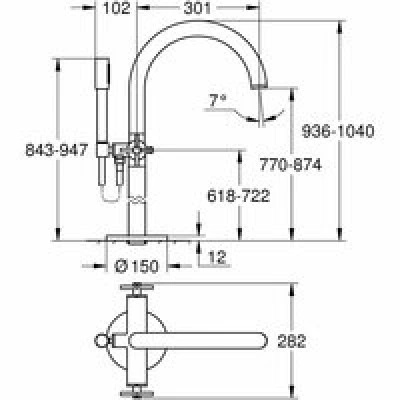 Внешняя часть смесителя для ванны GROHE Atrio напольного монтажа, двухвентильный, теплый закат глянец (25044DA3) Внешняя часть смесителя для ванны GROHE Atrio напольного монтажа, двухвентильный, теплый закат глянец (25044DA3)