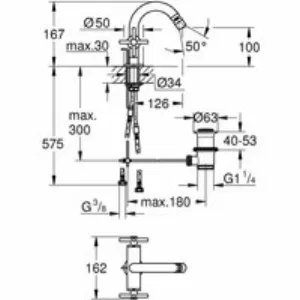 Смеситель для биде GROHE Atrio двухвентильный, теплый закат глянец (24027DA3) Смеситель для биде GROHE Atrio двухвентильный, теплый закат глянец (24027DA3)