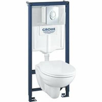 Комплект инсталляции GROHE Solido 4 в 1 с подвесным унитазом и сиденьем (39400000)