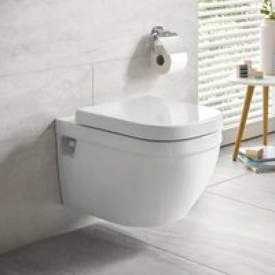 Унитаз GROHE Euro Ceramic подвесной с сиденьем с микролифтом, альпин-белый (39703000) Унитаз GROHE Euro Ceramic подвесной с сиденьем с микролифтом, альпин-белый (39703000)