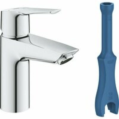 Смеситель для раковины GROHE Start QuickFix с нажимным донным клапаном, S-Size, хром (23551002) Смеситель для раковины GROHE Start QuickFix с нажимным донным клапаном, S-Size, хром (23551002)