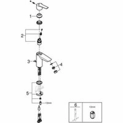 Смеситель для раковины GROHE Start, S-size, хром (32277002) Смеситель для раковины GROHE Start, S-size, хром (32277002)