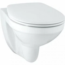 Унитаз GROHE Bau Ceramic подвесной ободковый с сиденьем без микролифта, альпин-белый (39497000)