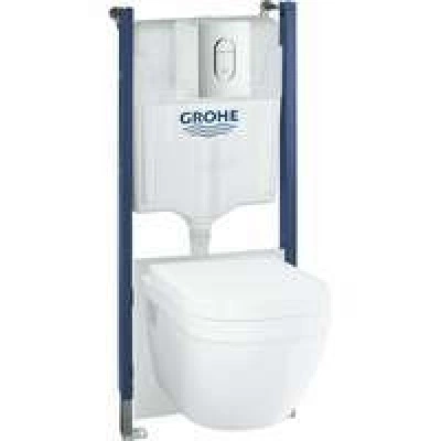 Комплект инсталляции GROHE Solido 5 в 1 с подвесным унитазом и сиденьем (39700000)