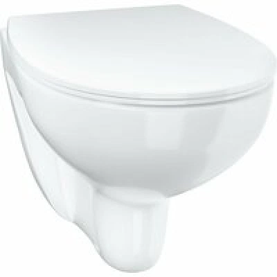 Унитаз подвесной GROHE Bau Ceramic с сиденьем с микролифтом, альпин-белый (39899000) Унитаз подвесной GROHE Bau Ceramic с сиденьем с микролифтом, альпин-белый (39899000)