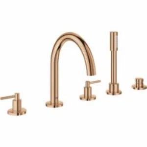 Смеситель для ванны GROHE Atrio двухвентильный, на 5 отверстий, на край ванны, теплый закат глянец (19922DA3) Смеситель для ванны GROHE Atrio двухвентильный, на 5 отверстий, на край ванны, теплый закат глянец (19922DA3)